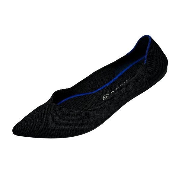 Rothy's Shoes - Rothy's Ballet Flats Womens Sz 11 The Point Toe Black Knit Shoes Slip On Comfort